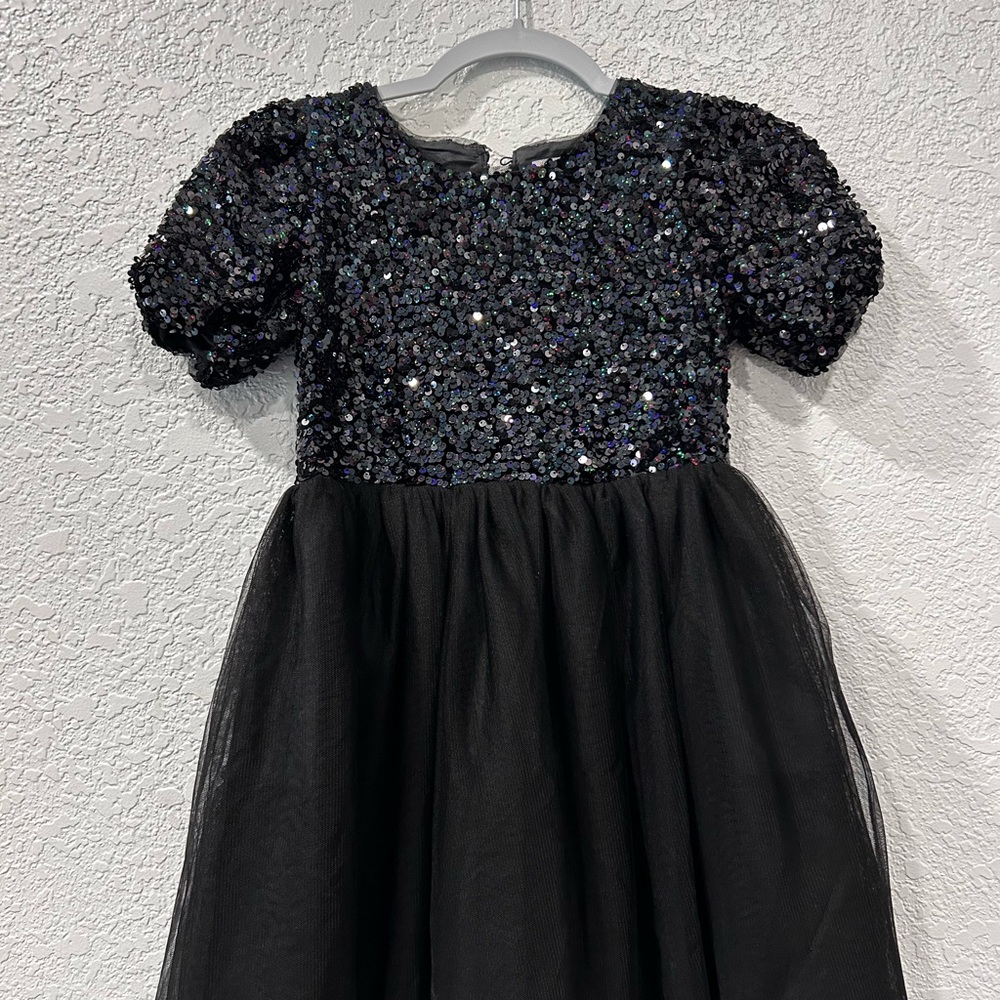 Cat & Jack Black Sequin Formal Dress